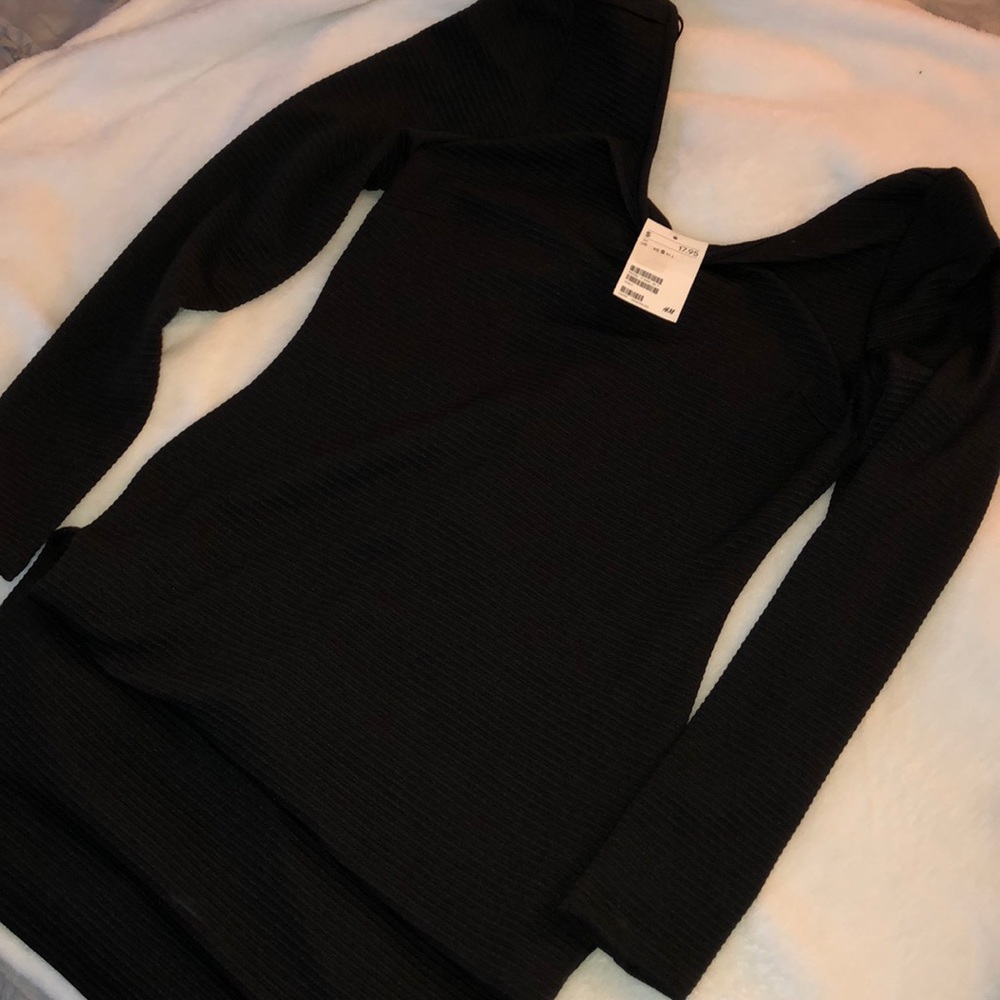 Black knee high dress